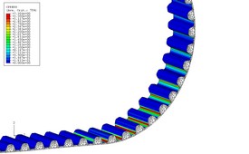 STD in HTD Pulley Timing Belt Stress Analysis